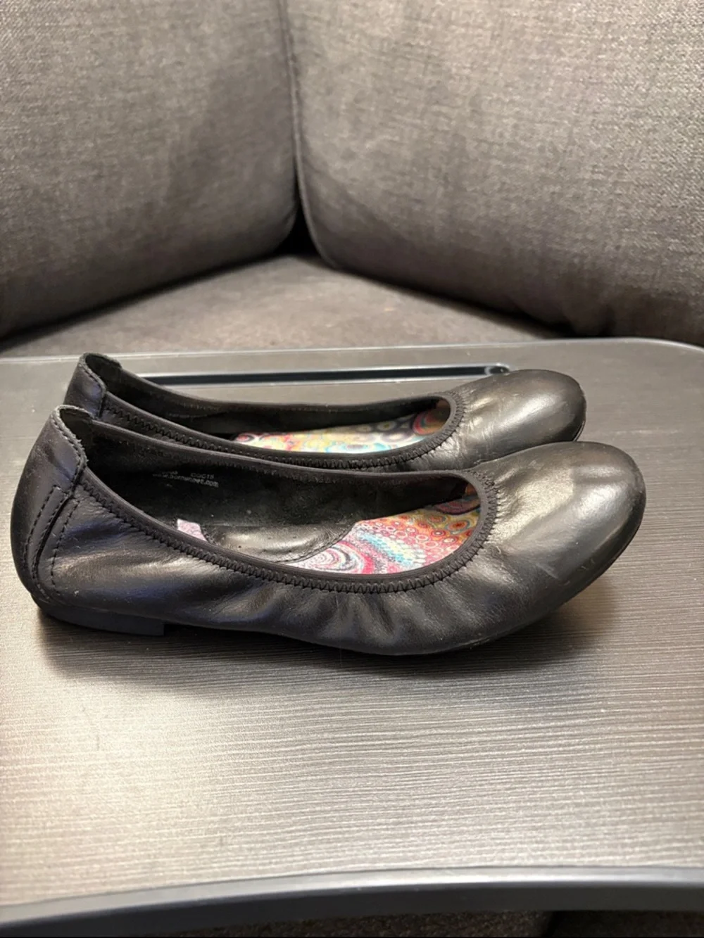 Born Black Women's Leather Ballet Flats - Picture 5 of 7